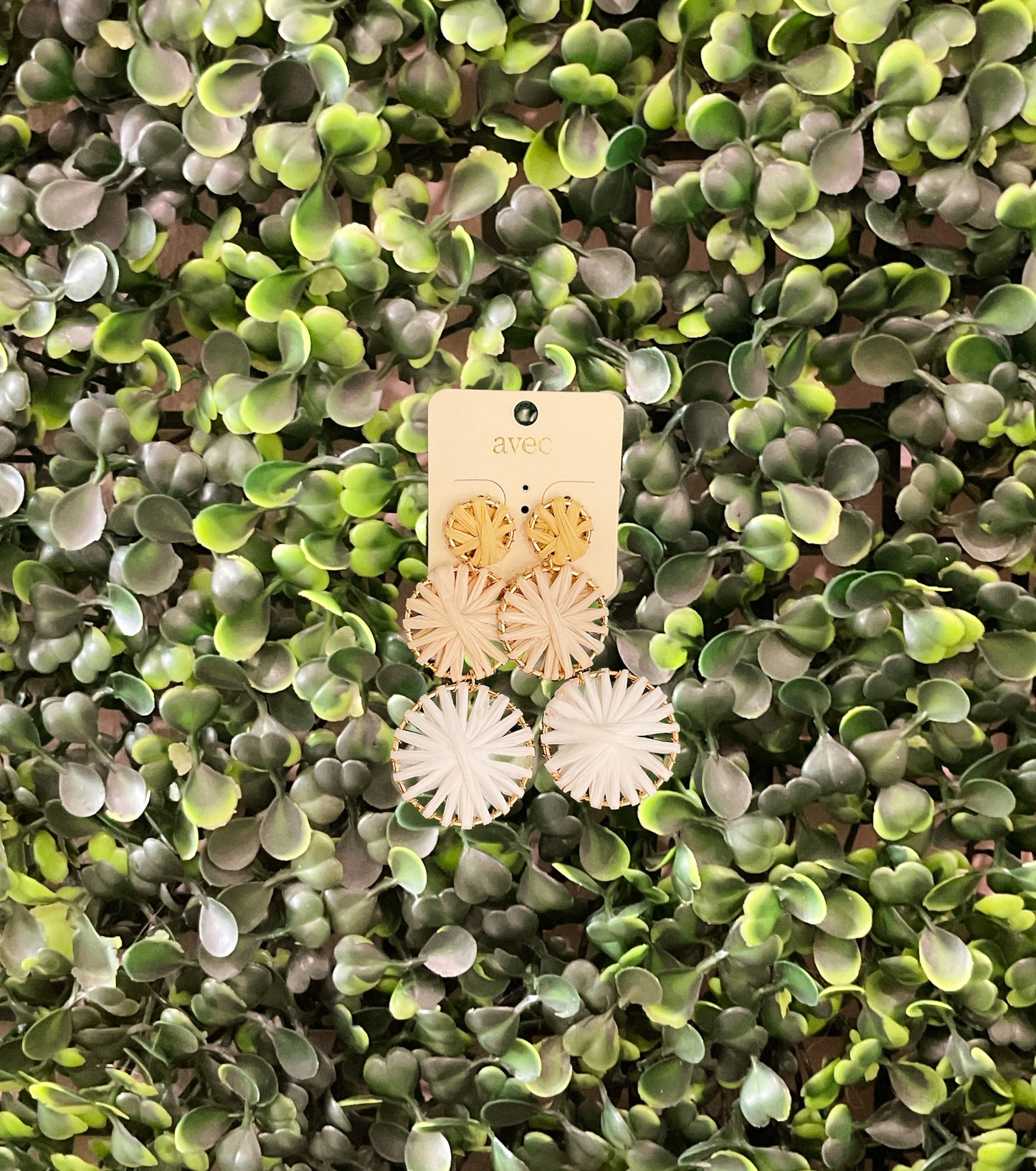 Paradise Raffia Earrings