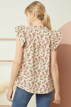 Aly Floral Top