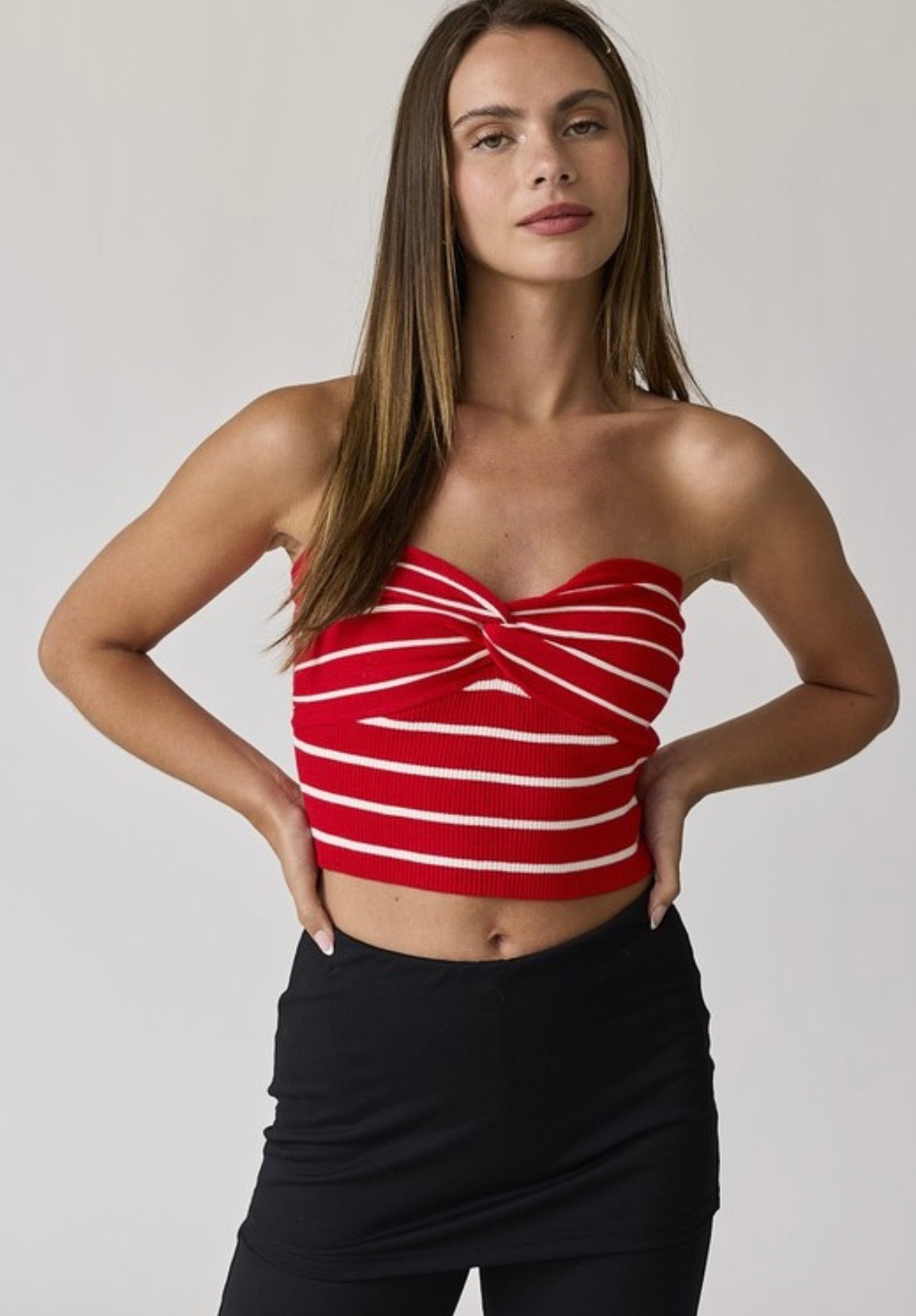 The Cherry Twist Tube Top