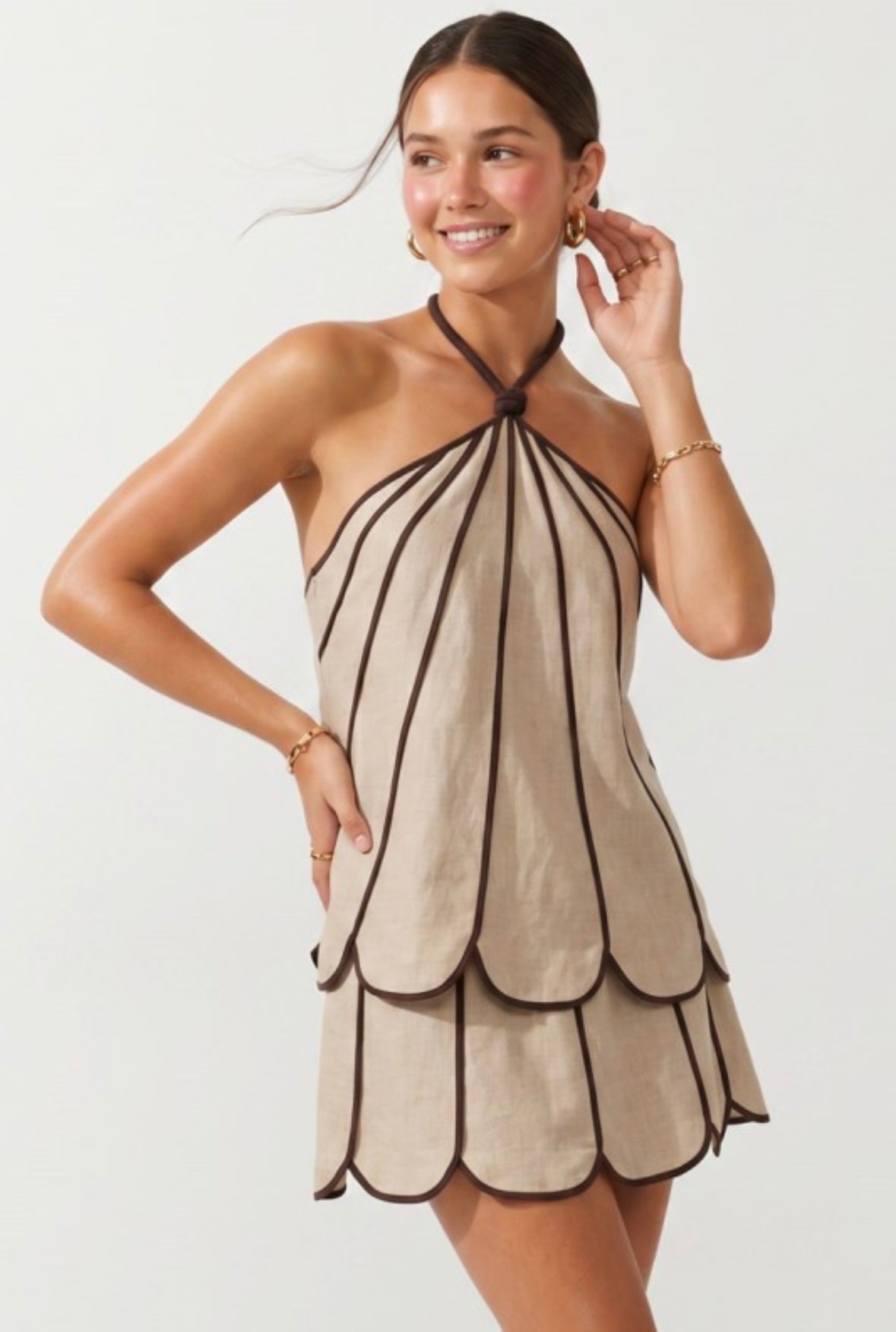 Espresso Bloom Skort
