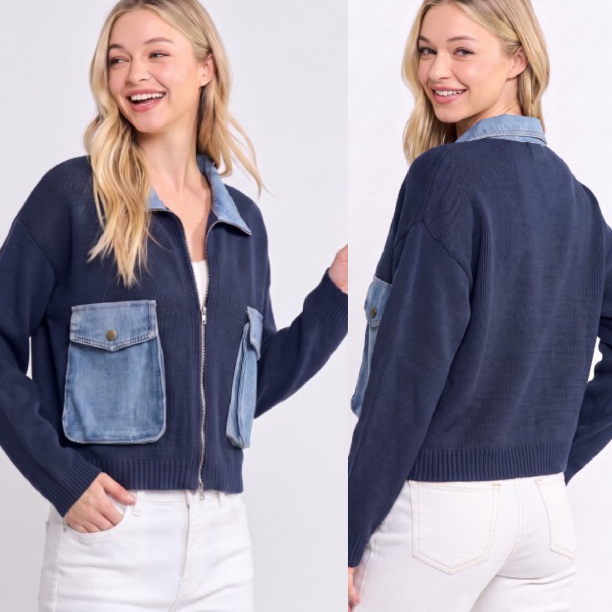 PRE-ORDER Georgia SWEATER JACKET (READ DESCRIPTION FOR SHIP DATE)