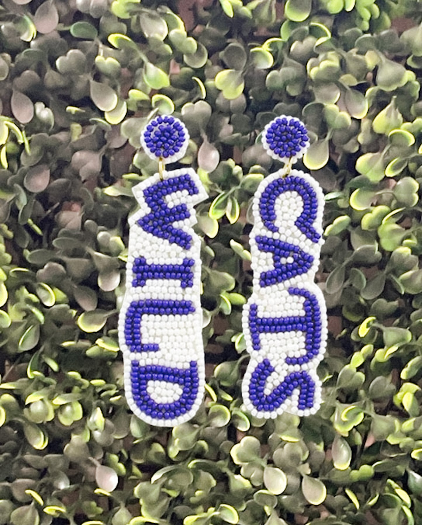 Wild Cats Beaded Earrings