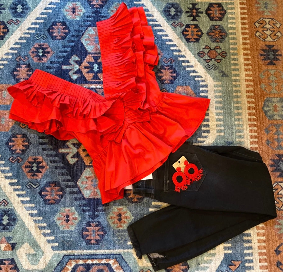Aubrey Red Top