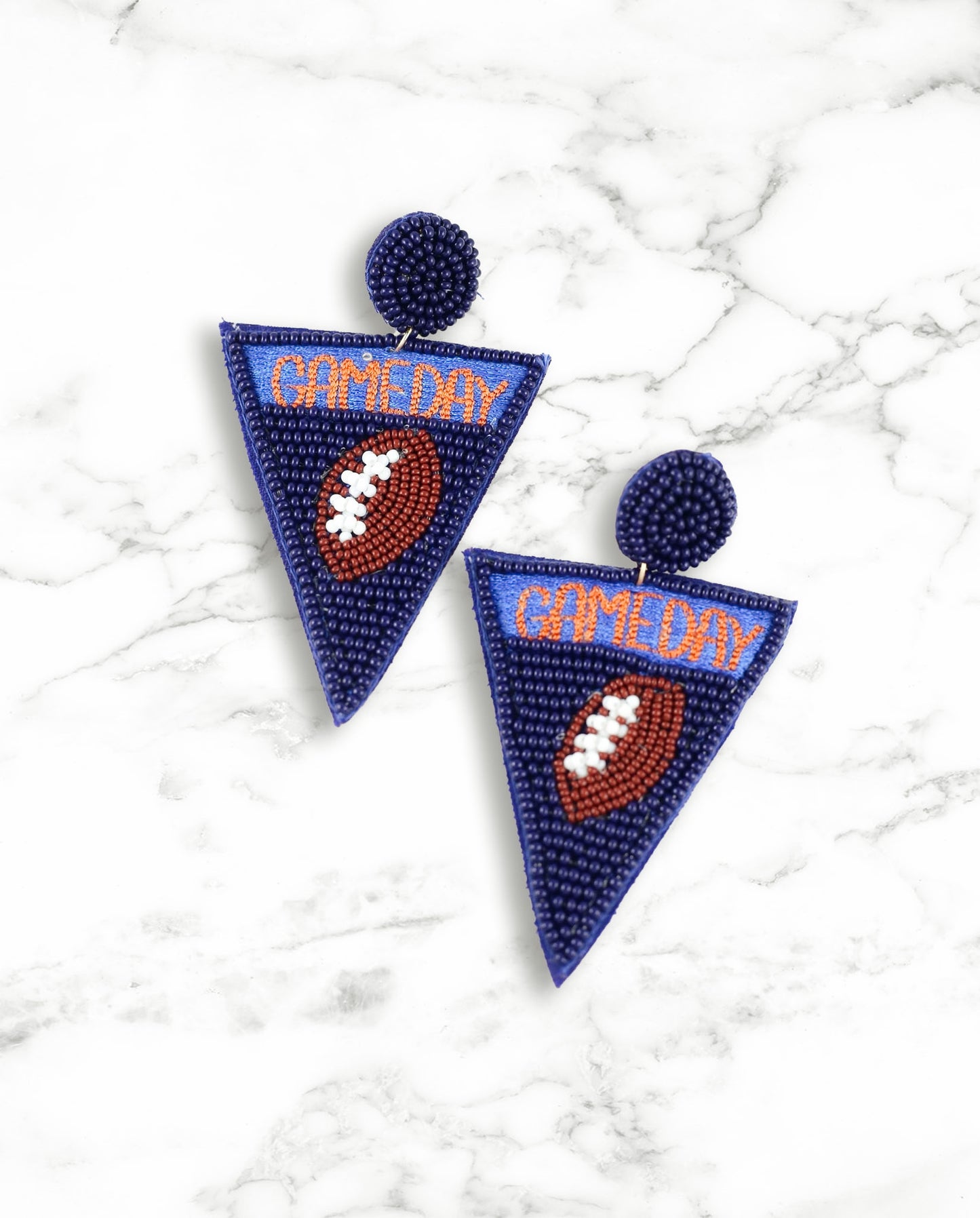 Game day beaded earrings