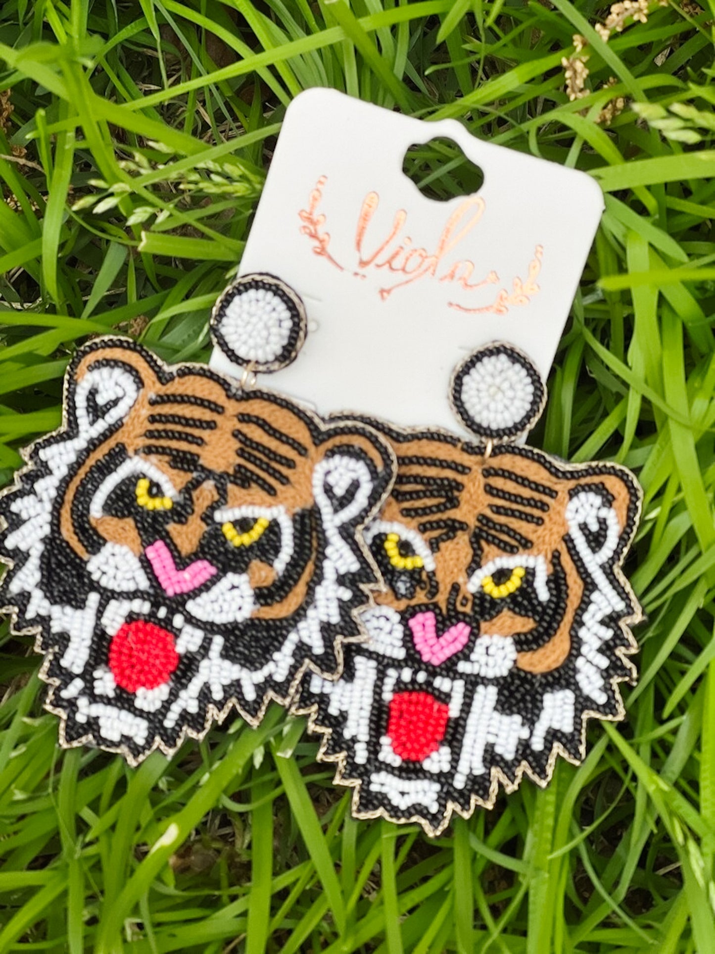 Beaded Bengal Earrings