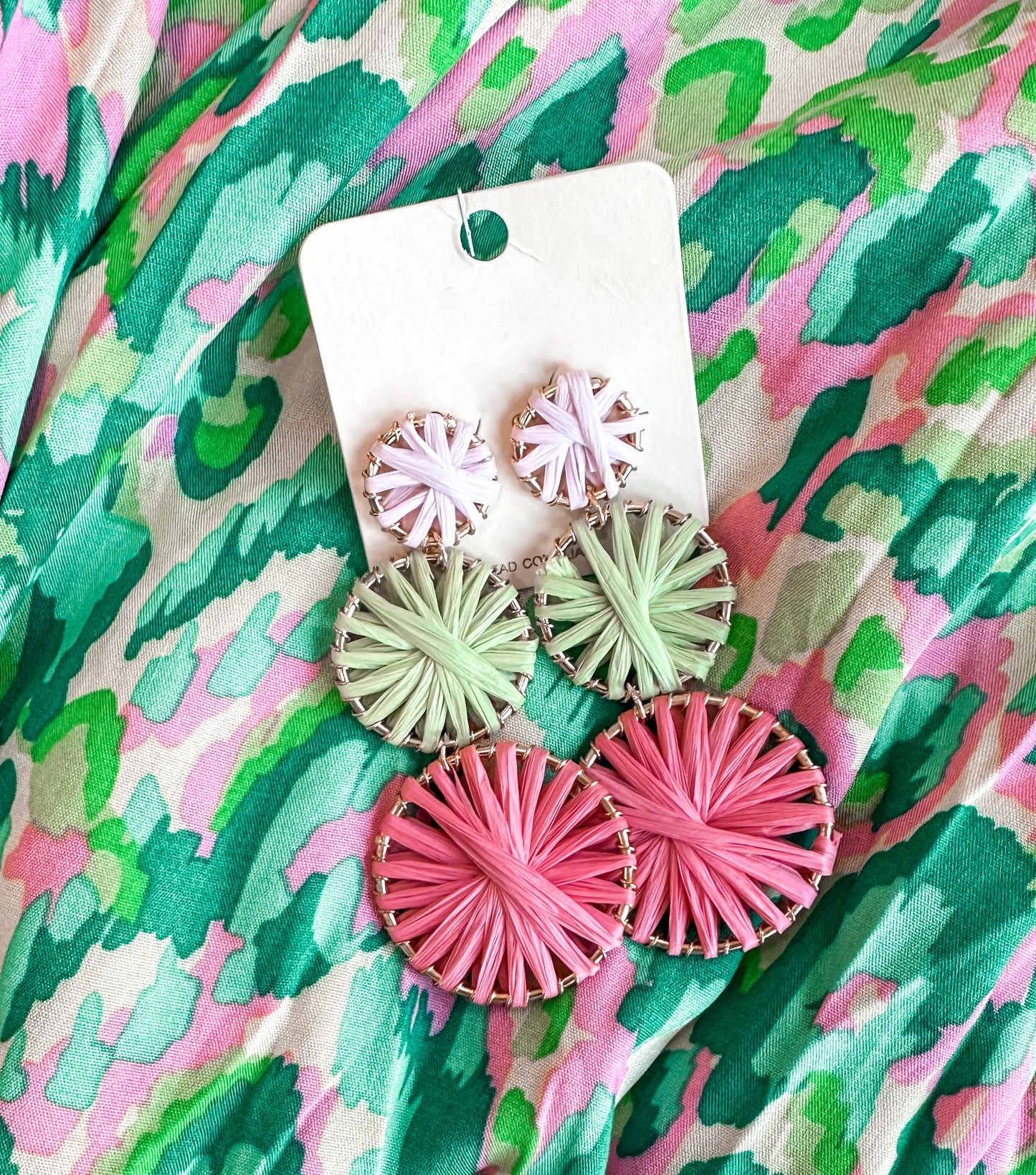 Paradise Raffia Earrings