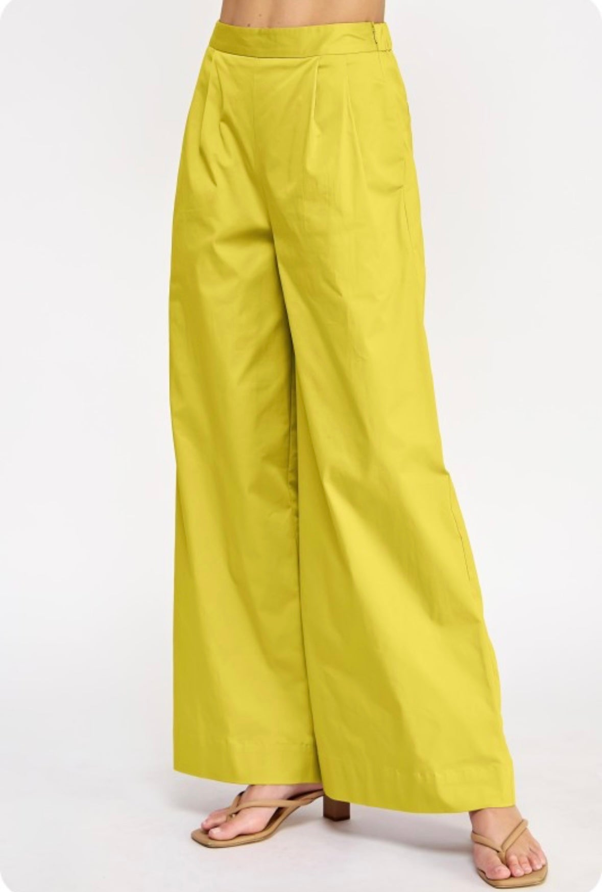 High-Waisted Wide-Leg Trousers