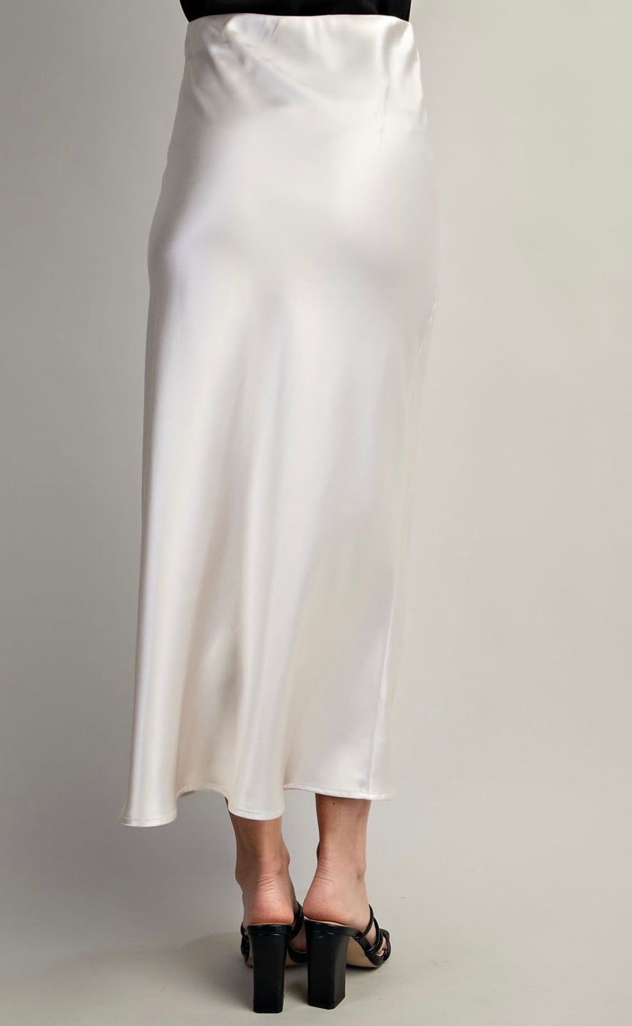 Sleek and Satin Skirt
