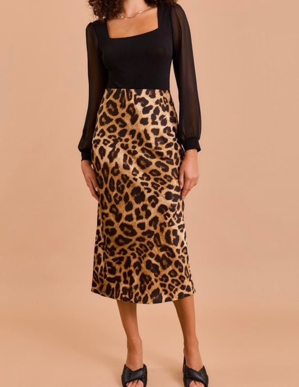 Luxurious Leopard Skirt