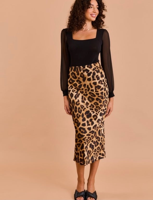 Luxurious Leopard Skirt