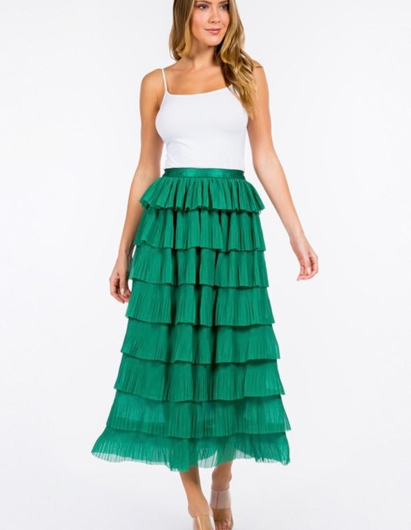 Swaying in Chiffon Skirt