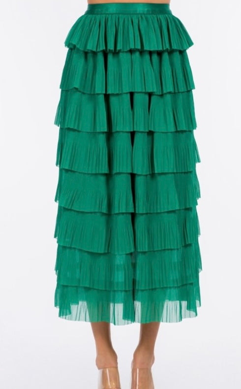 Swaying in Chiffon Skirt