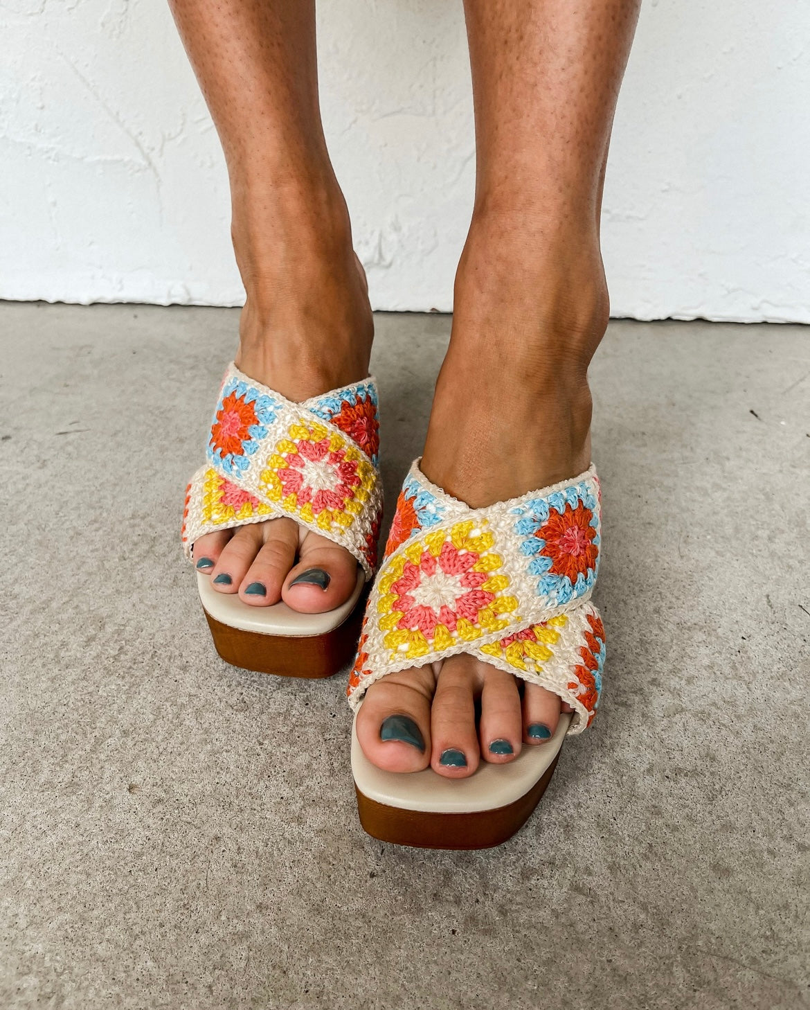Kimber crochet wedge