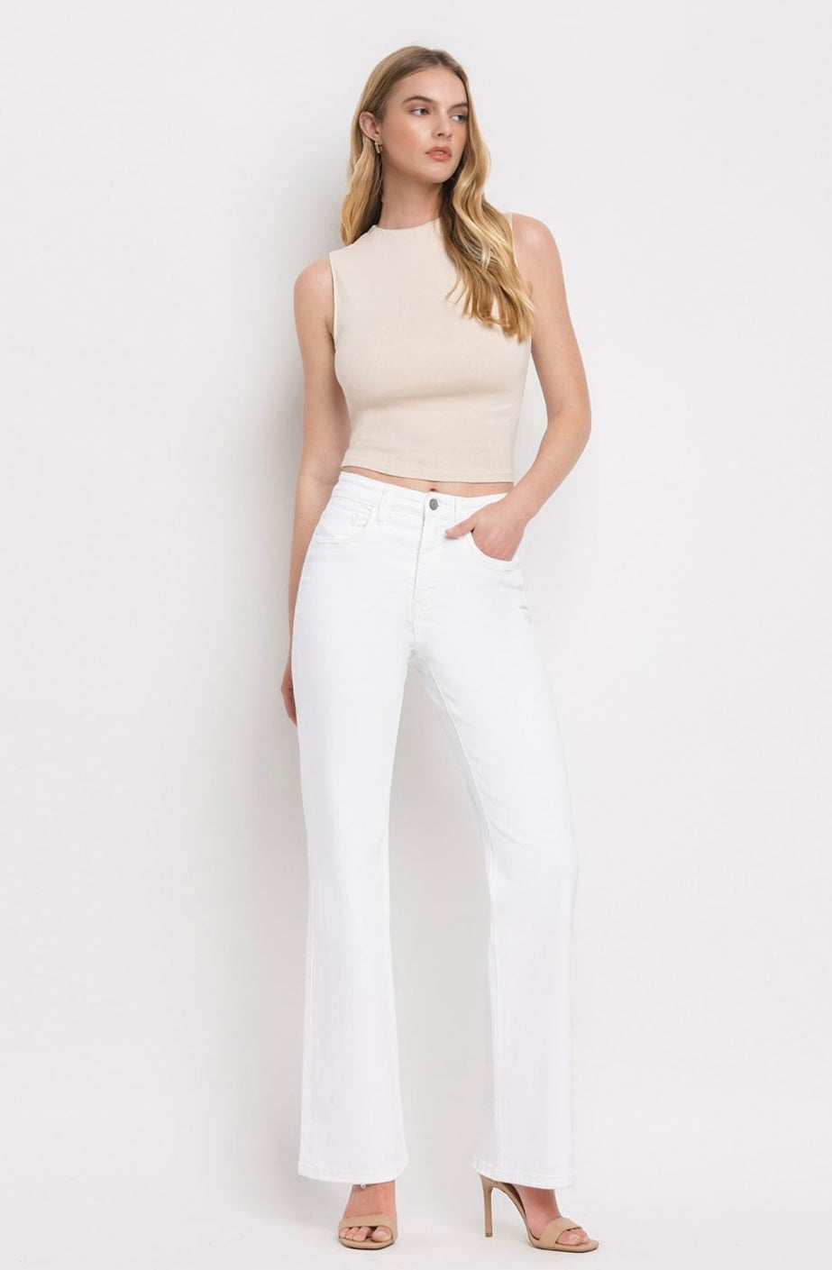90’s Babe White Flare Jeans