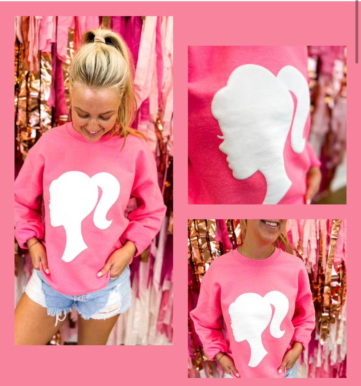 Barbie girl sweatshirt