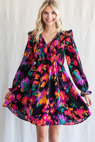 Black Floral Dress