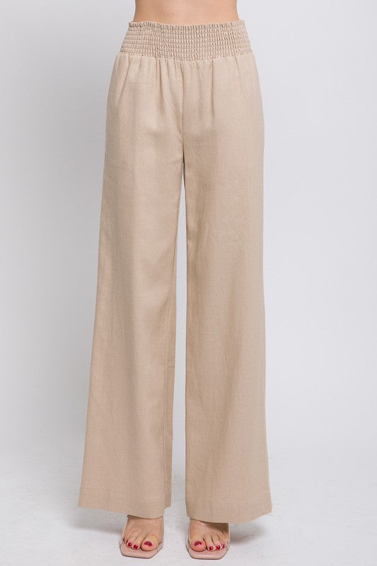 High Waist Linen Pants