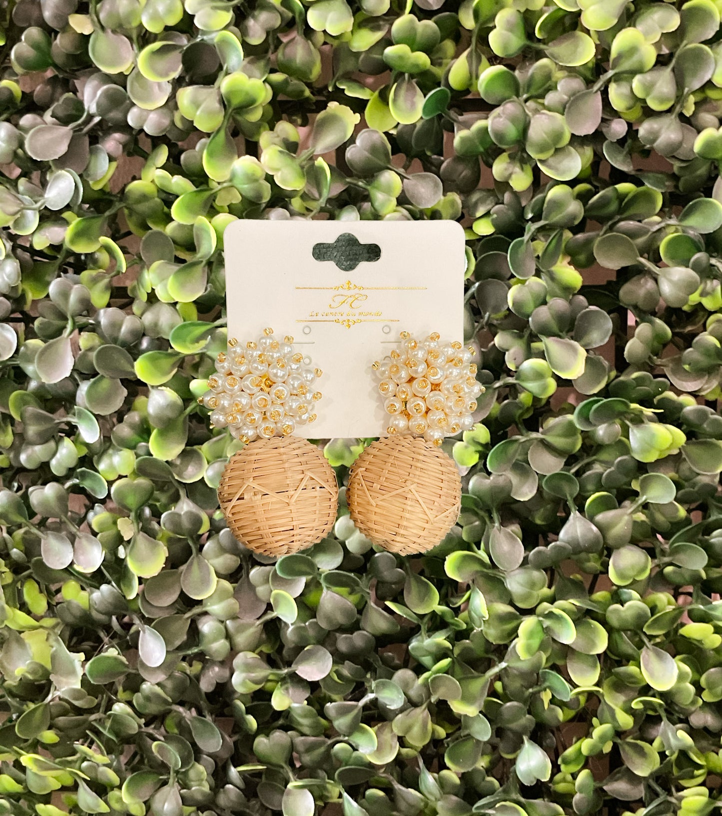 Julie Rattan Earrings