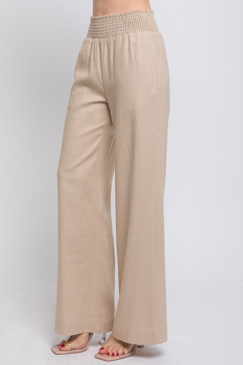 High Waist Linen Pants