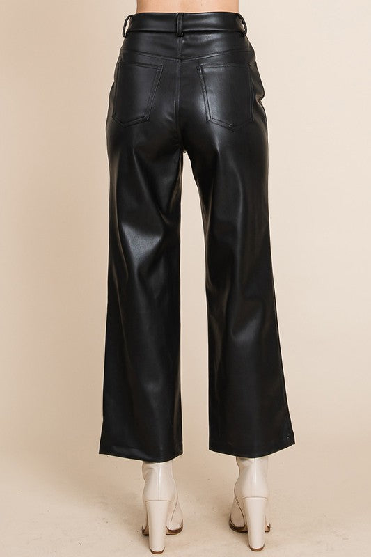 Faux Leather Pants