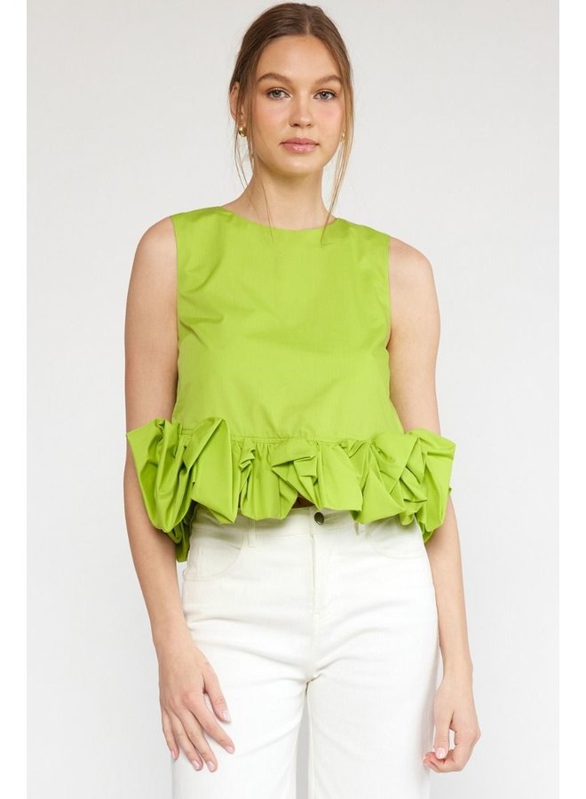 Lime Green Ruffle