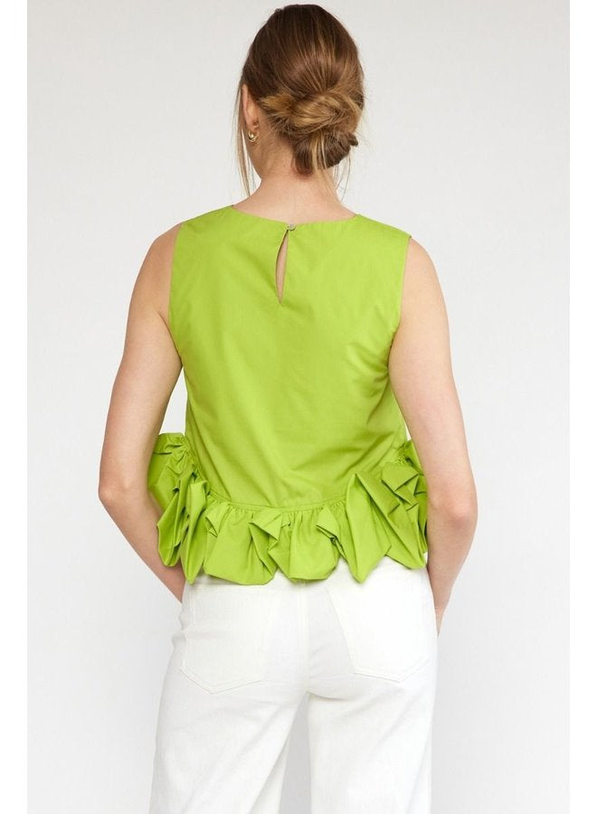 Lime Green Ruffle