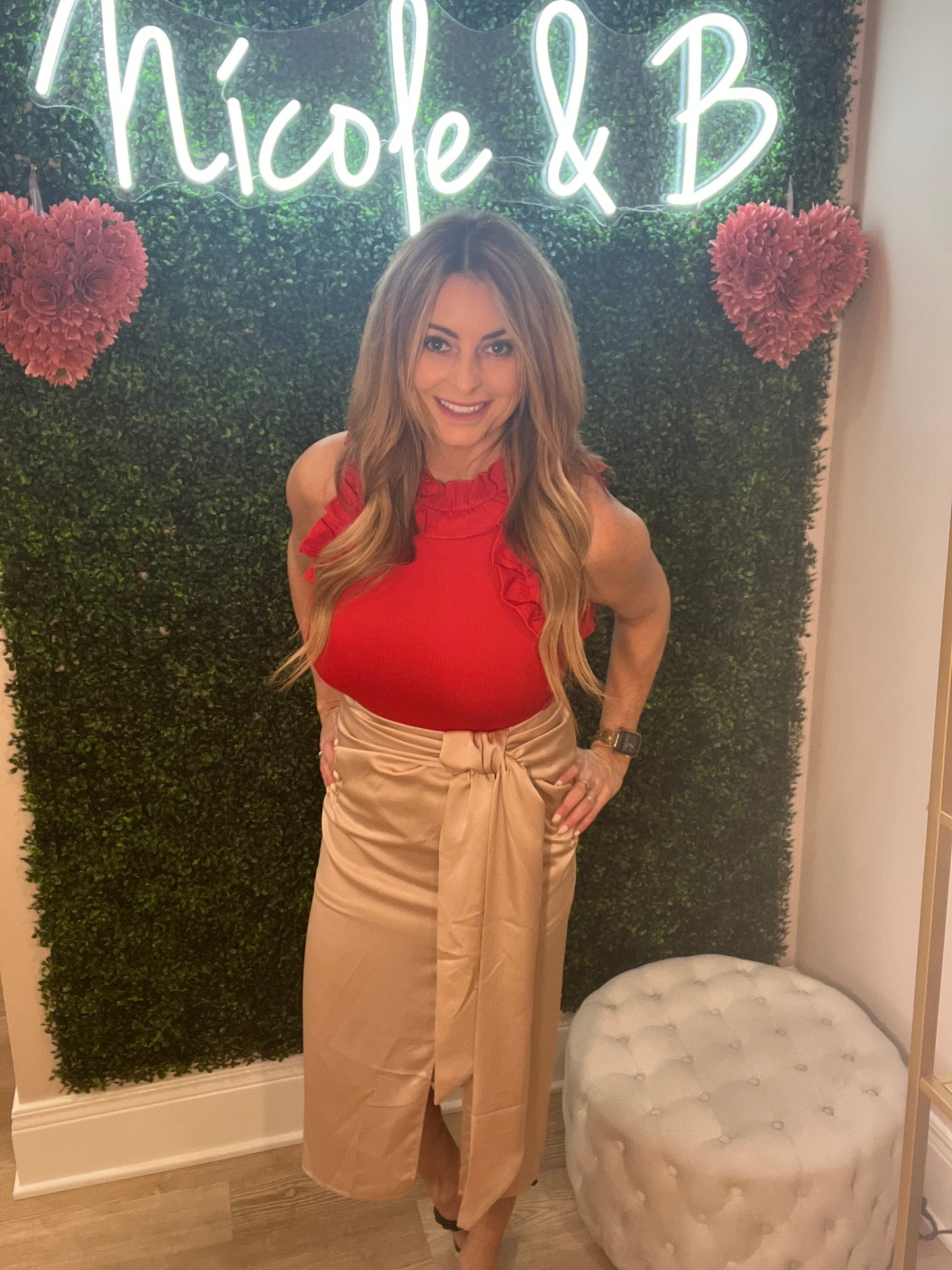 Camille beige skirt