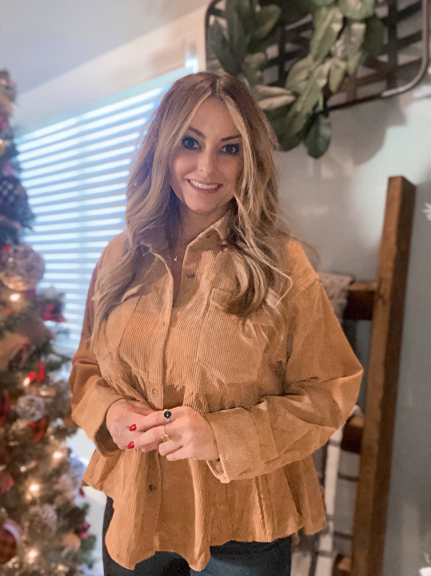 Camellia babydoll top