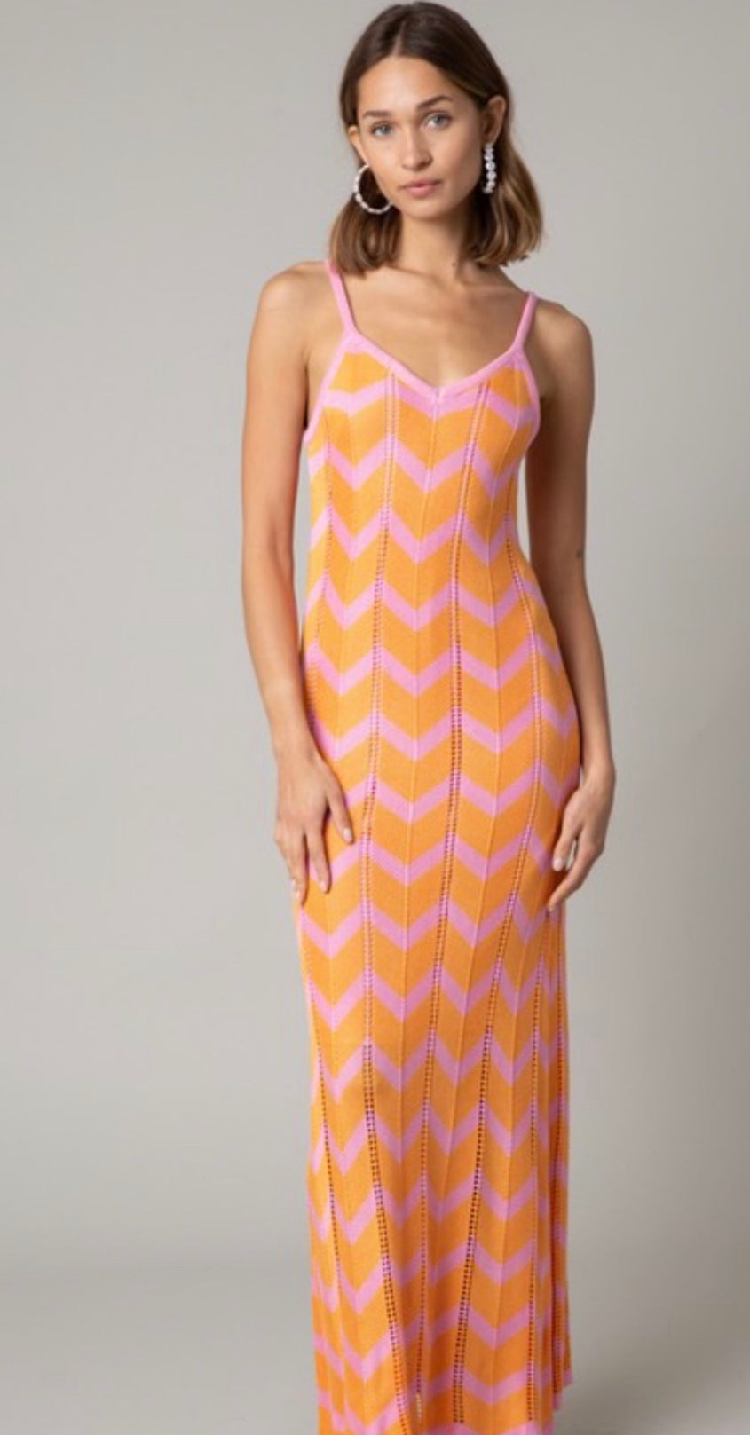 Chevron Maxi Dress
