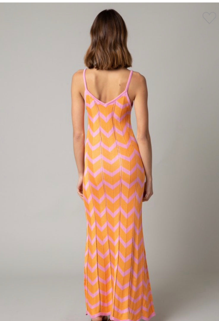 Chevron Maxi Dress