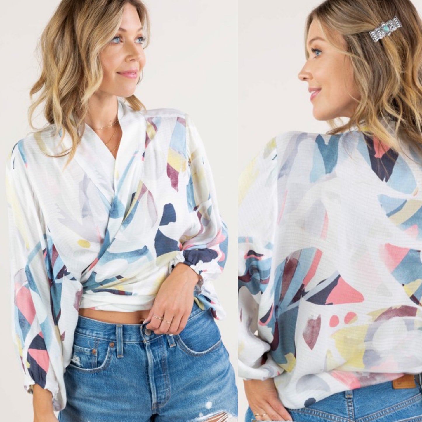 Boho chic wrap top