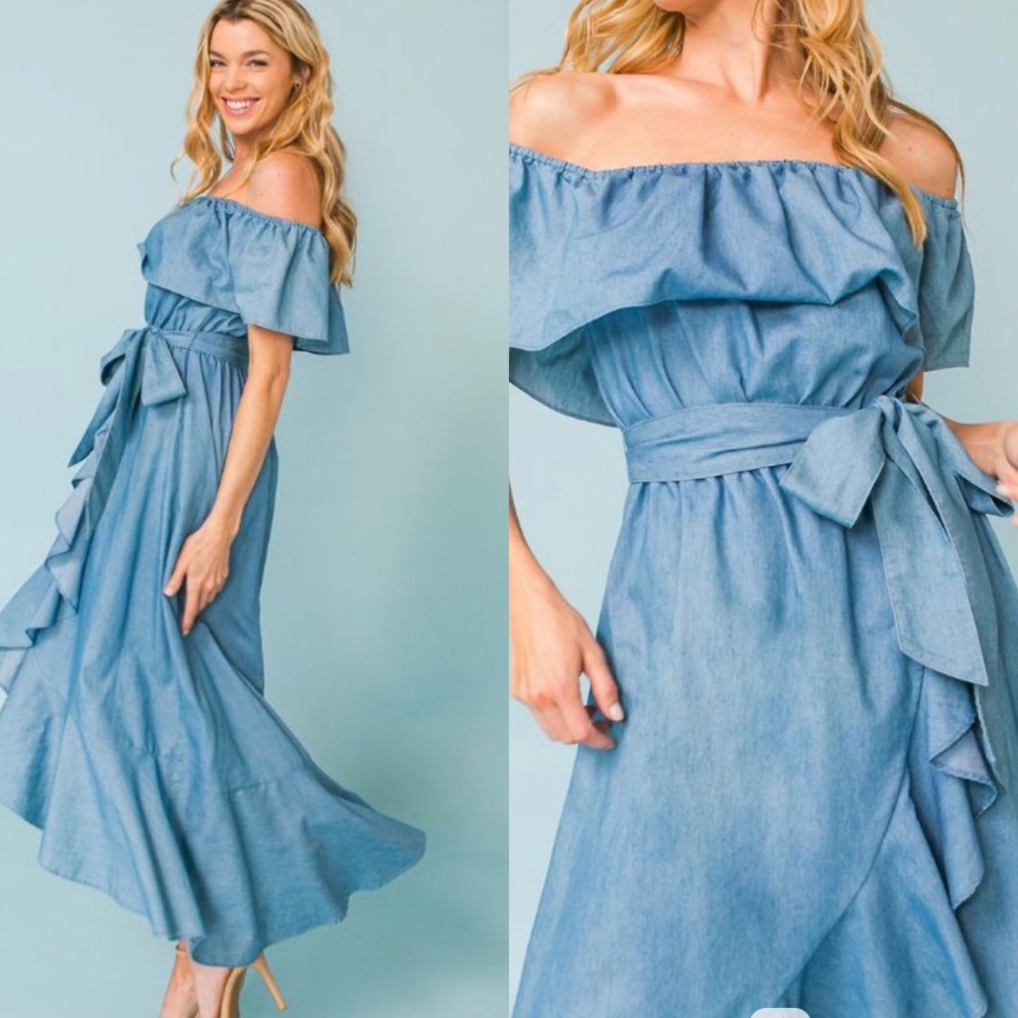Aly denim dress