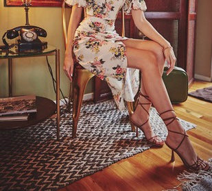 Floral wooven skirt