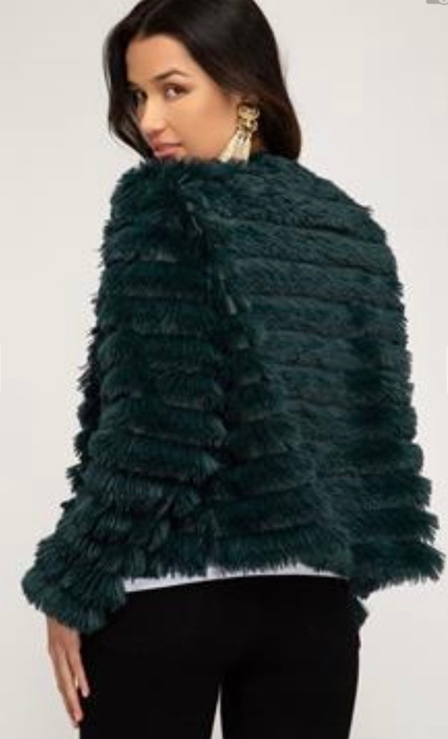 Jewel shag jacket