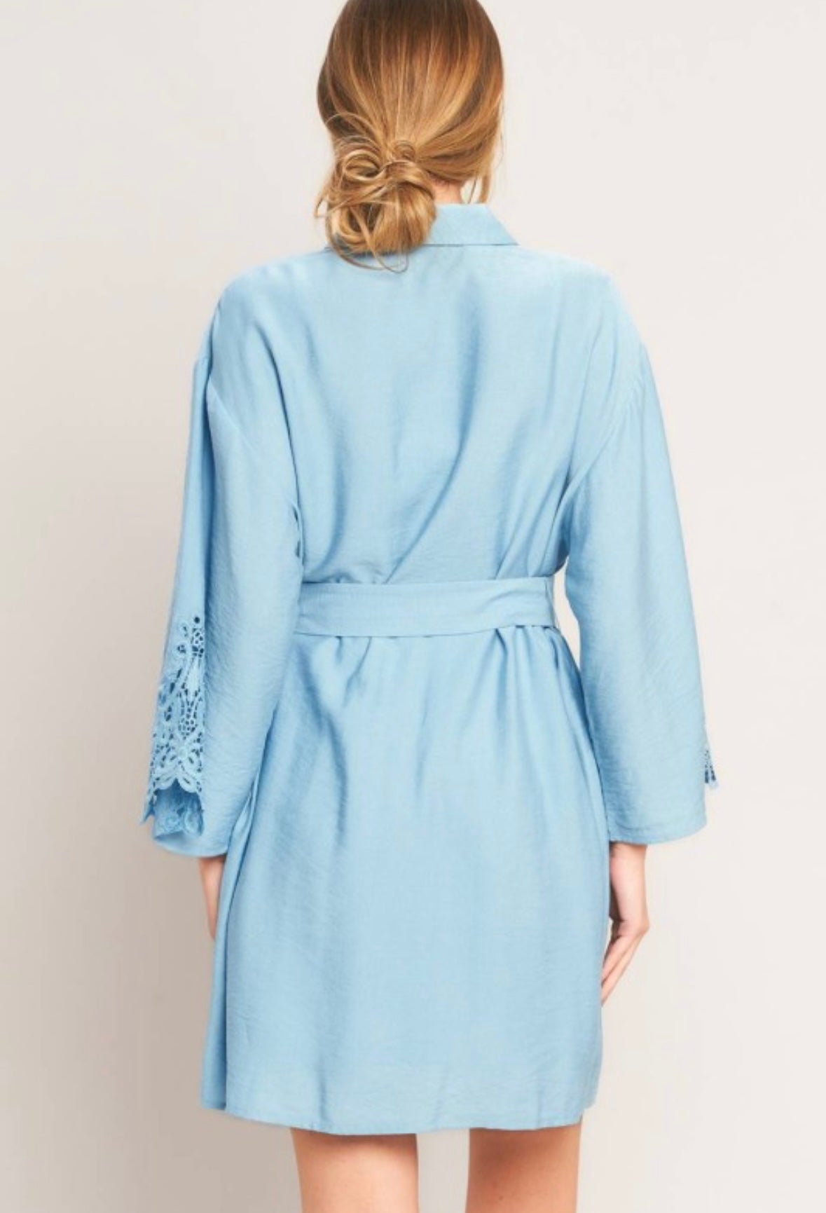 Coastal Breeze Belted Shirt Dress