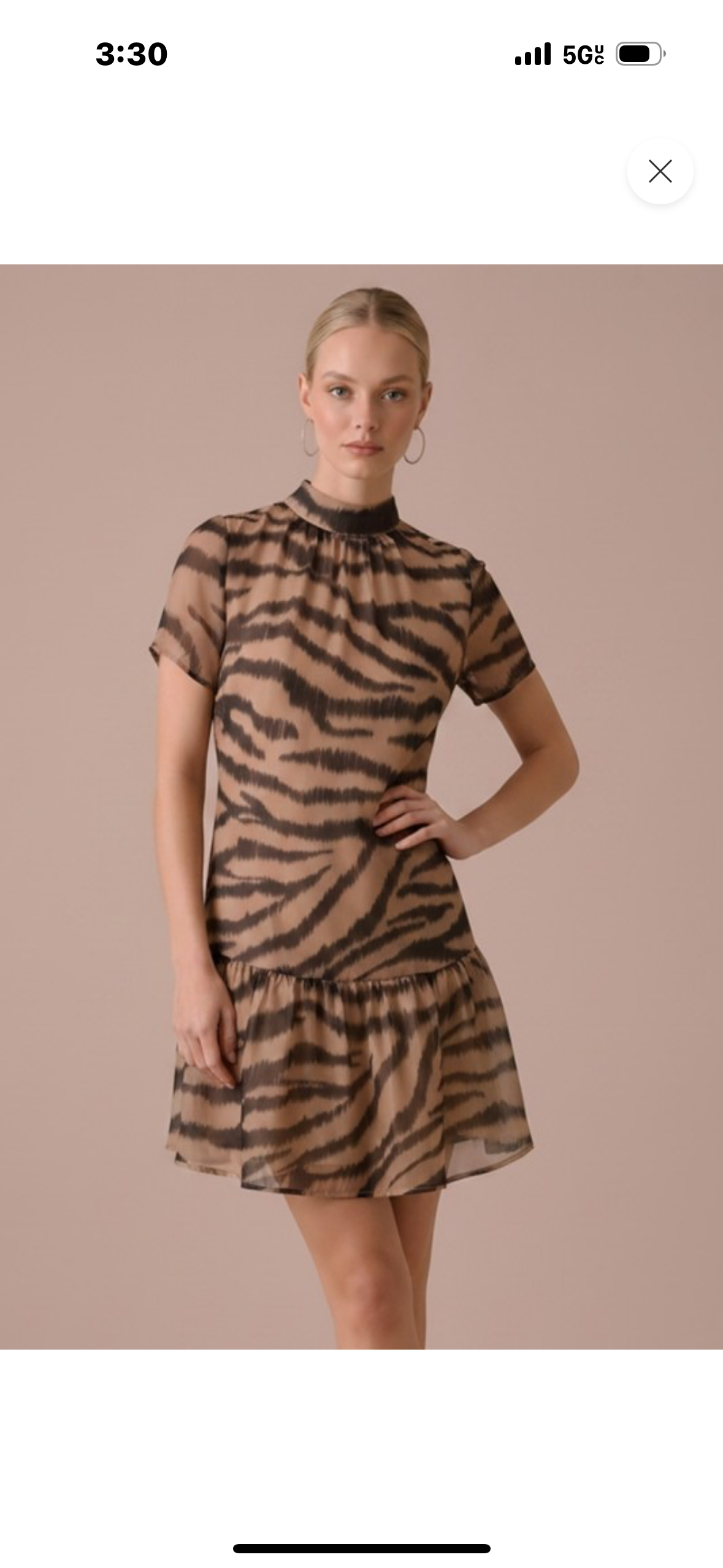Wild Instinct Tie-Back Mini Dress
