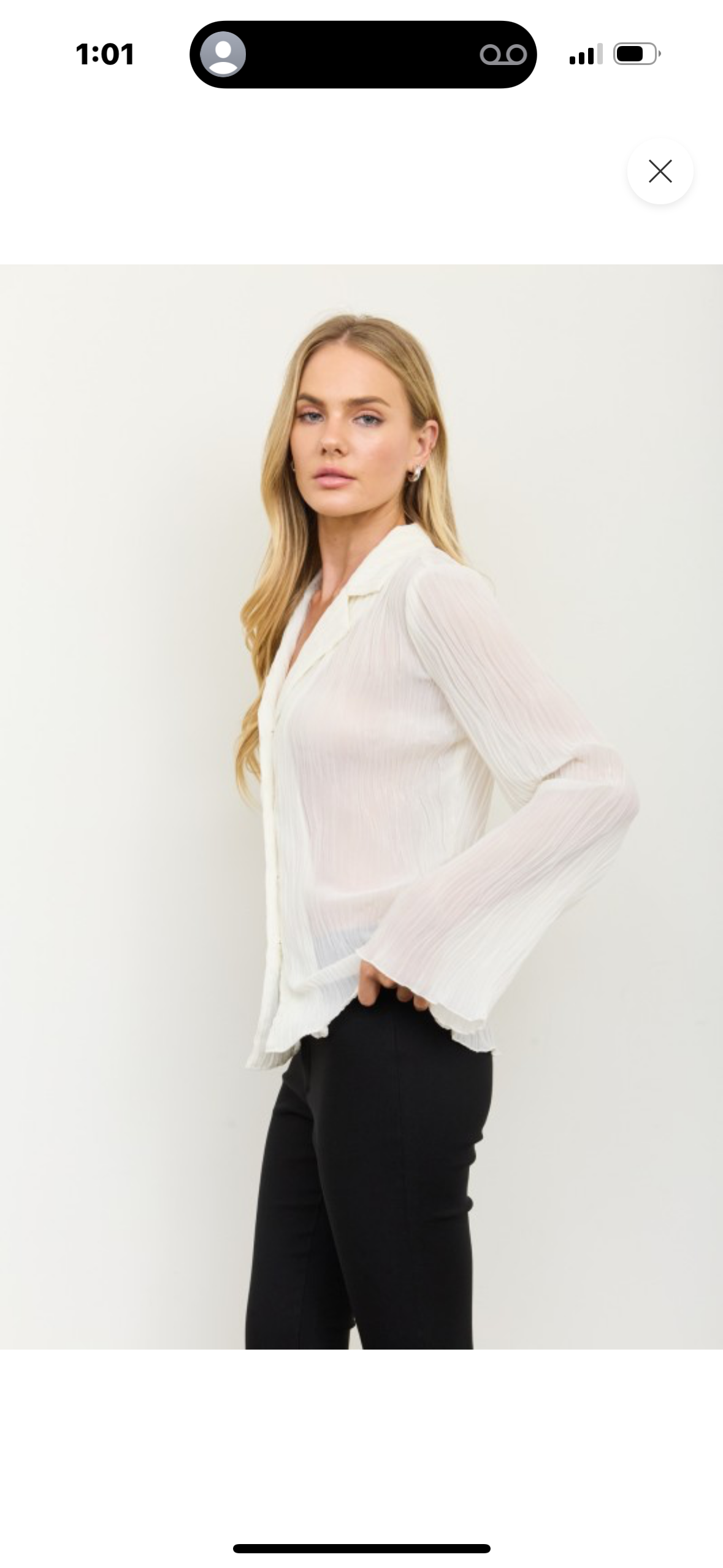 The Timeless Elegance Pleated Blouse.