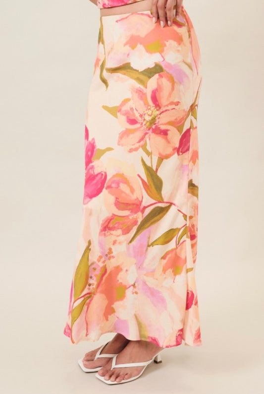 Blushing Bloom Maxi Skirt