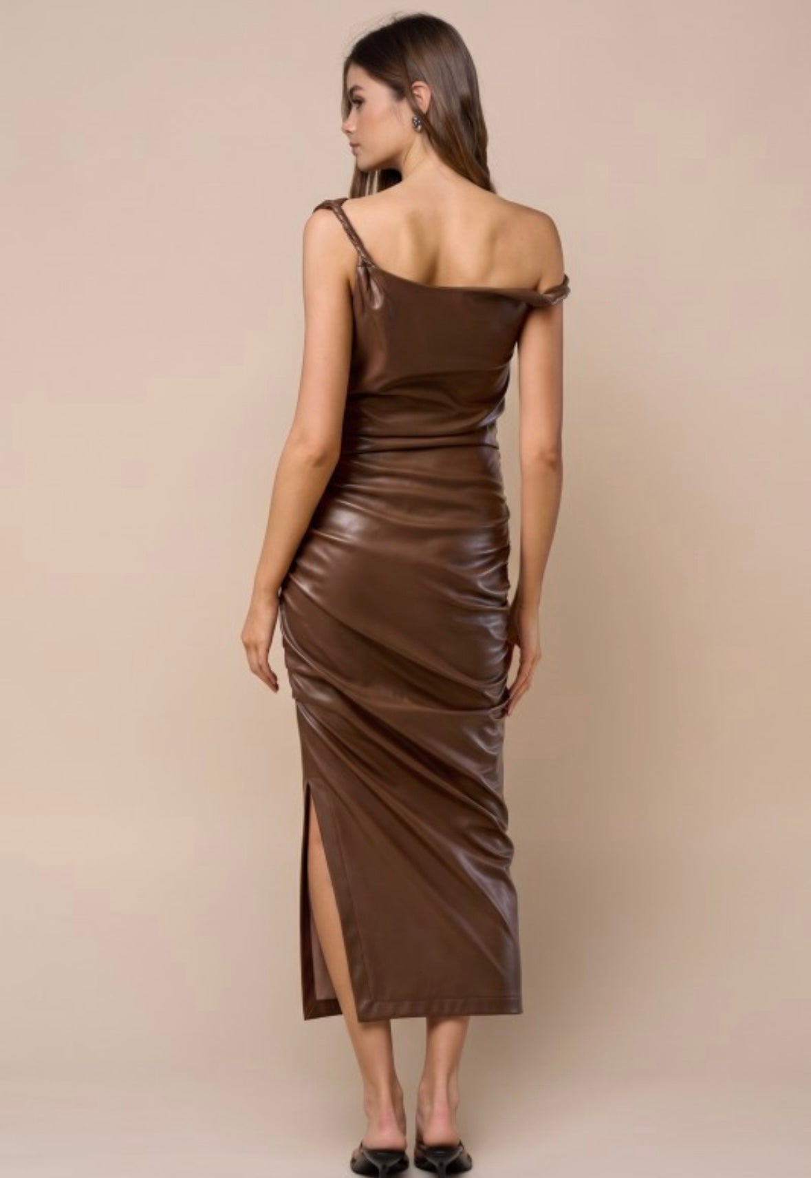 Mocha After Dark Midi Dress
