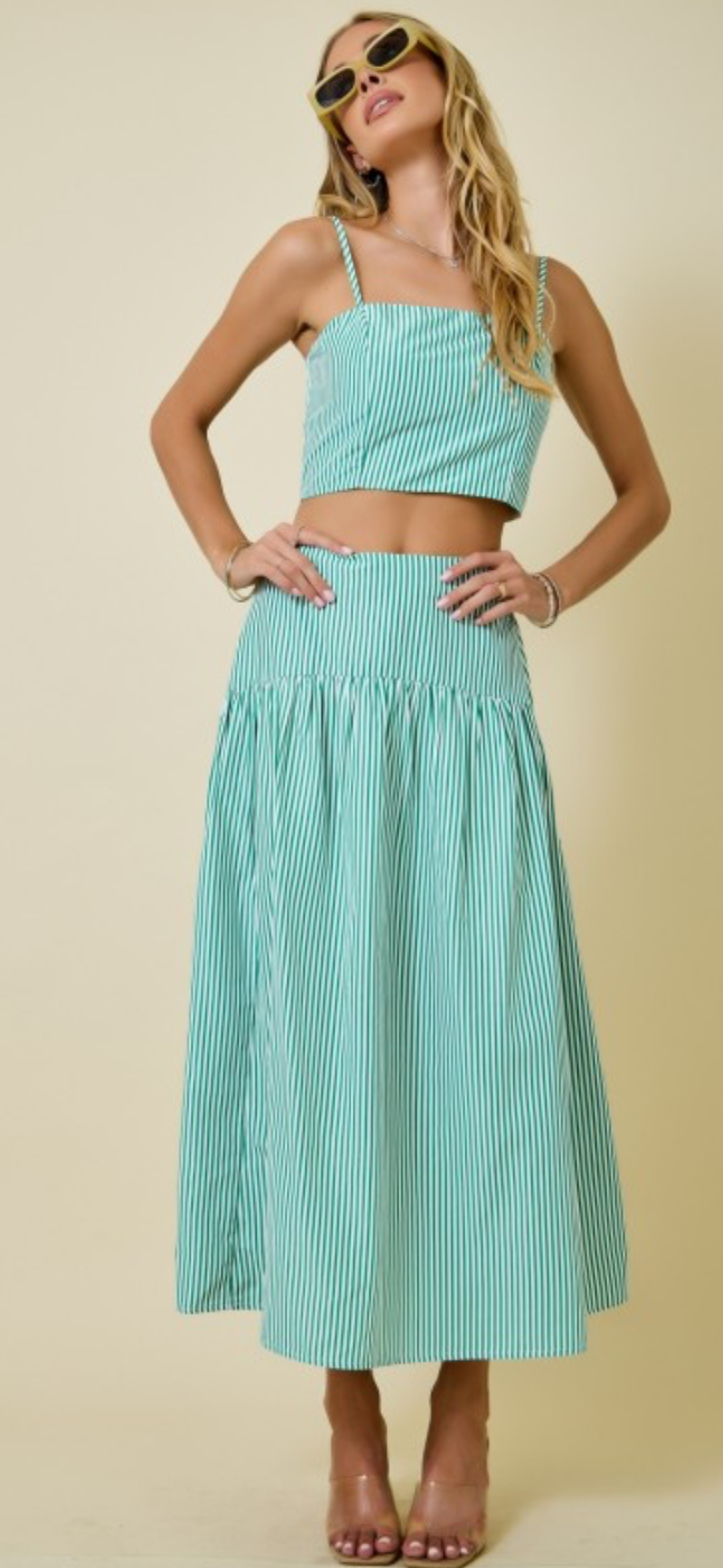 Coastal Cabana Stripe Skirt
