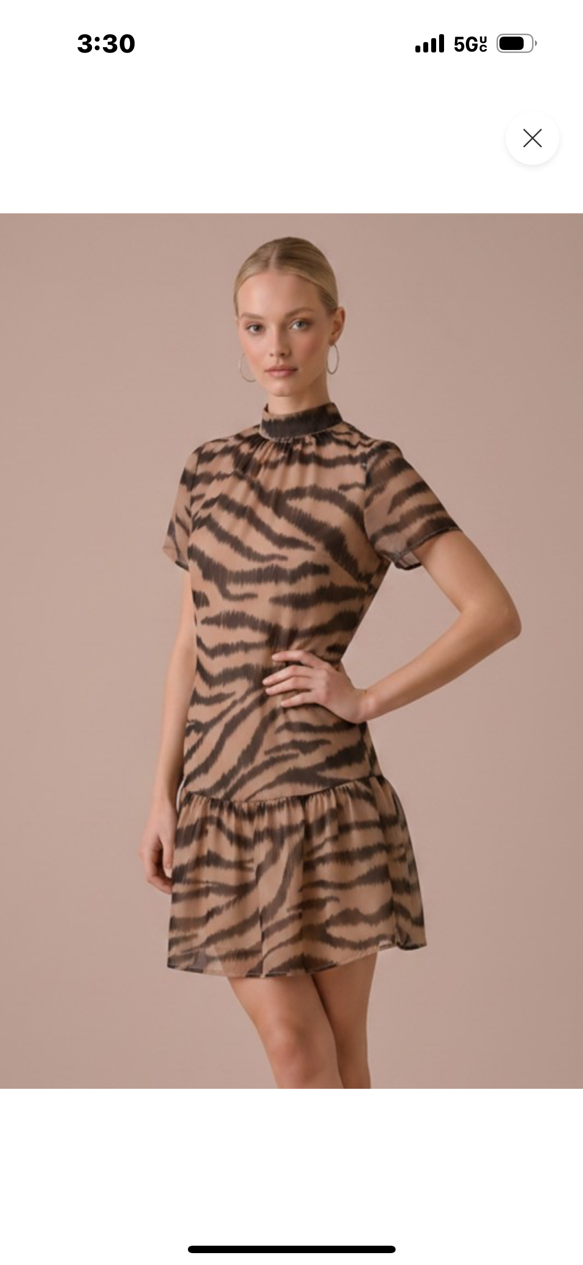 Wild Instinct Tie-Back Mini Dress