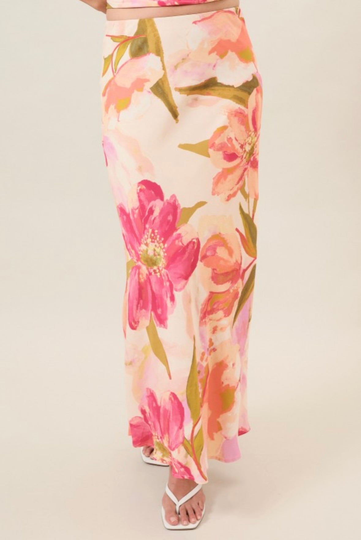 Blushing Bloom Maxi Skirt