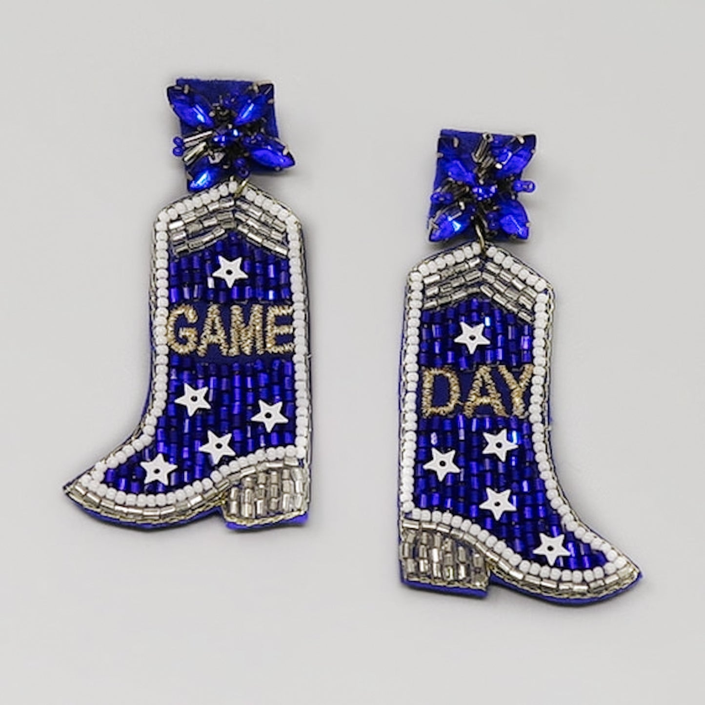 Team boots earrings