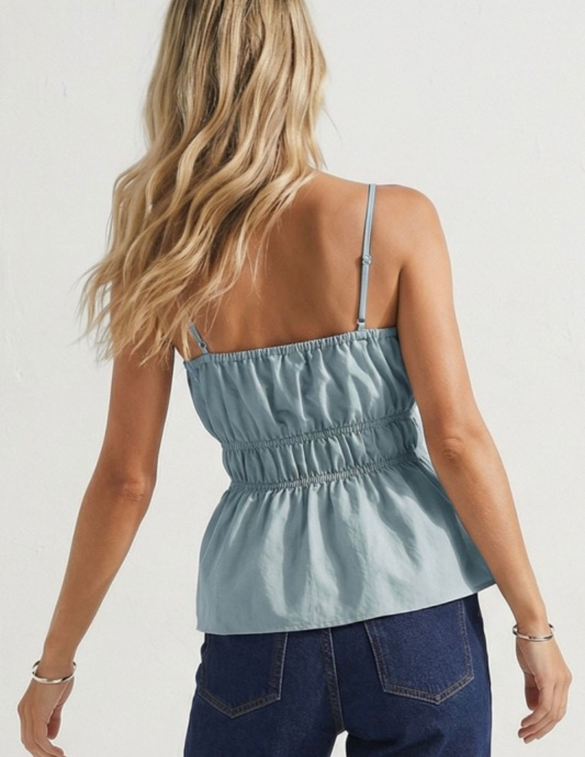 Seaside Square Neck Belted Top