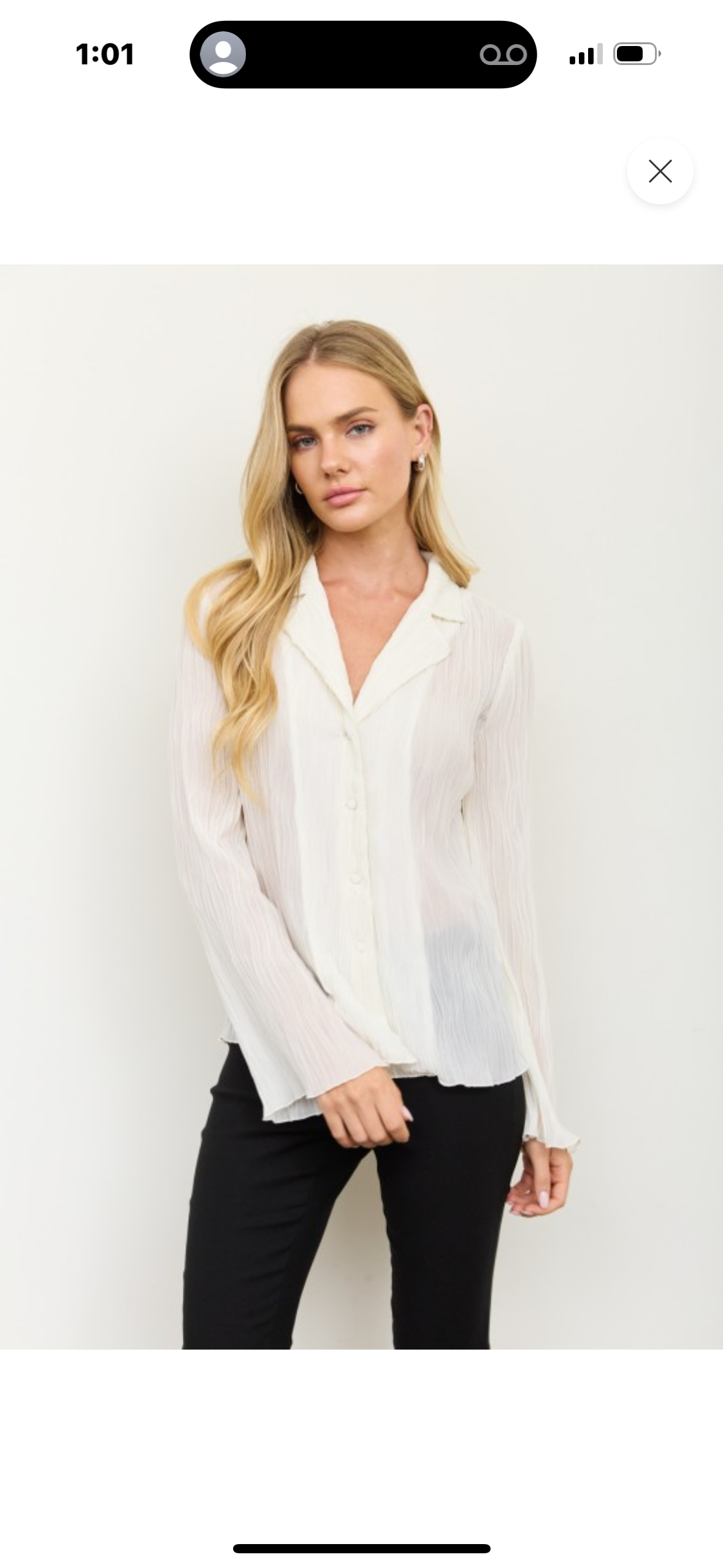 The Timeless Elegance Pleated Blouse.