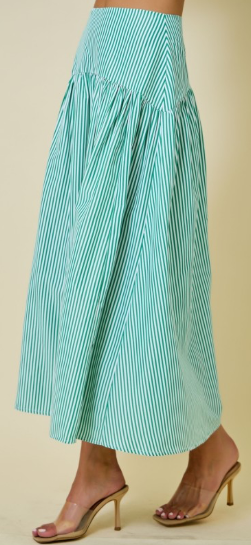 Coastal Cabana Stripe Skirt