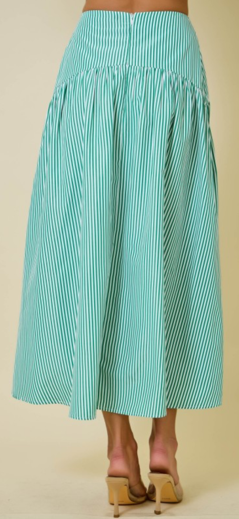 Coastal Cabana Stripe Skirt