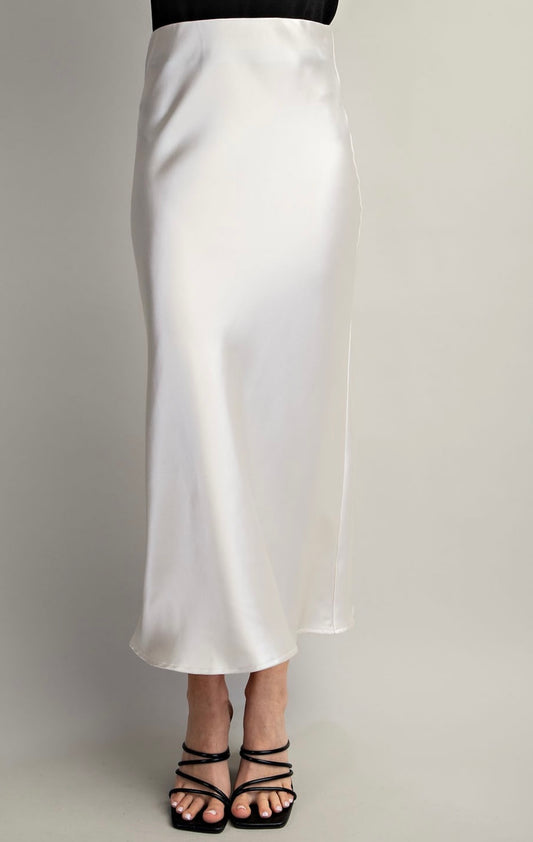 Sleek and Satin Skirt