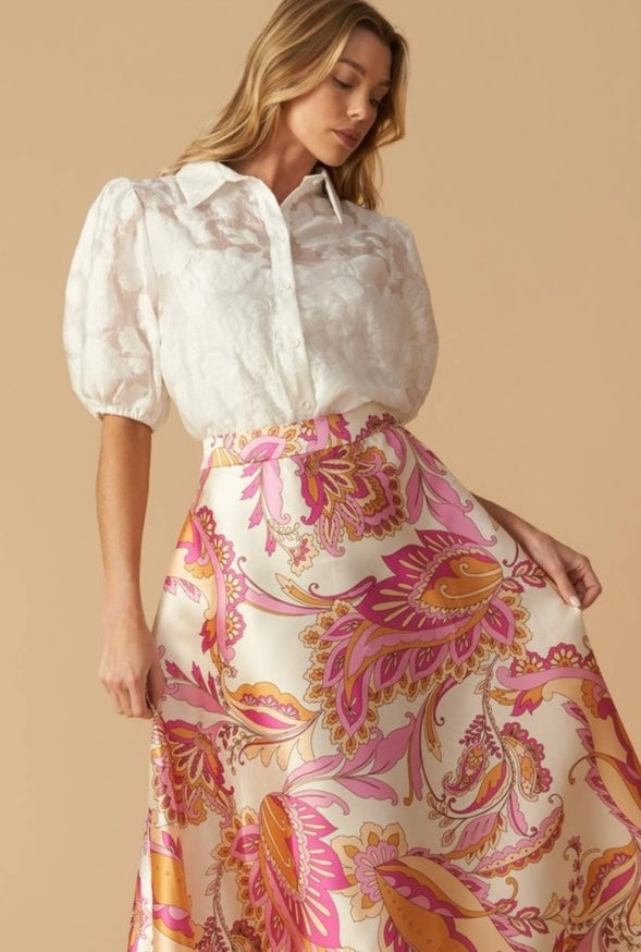 Paisley Sunset Skirt