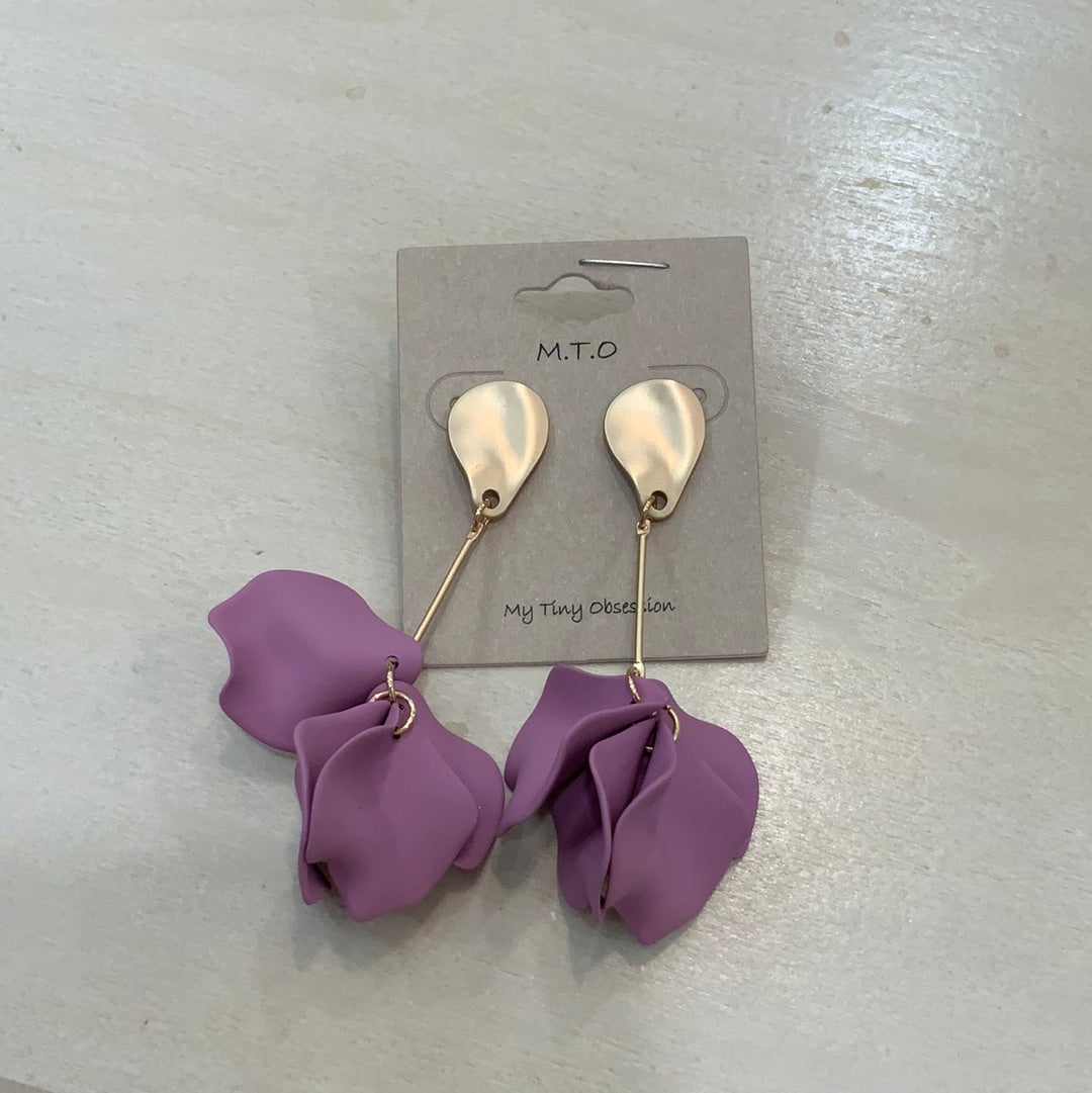 Lilac Drop Earrings